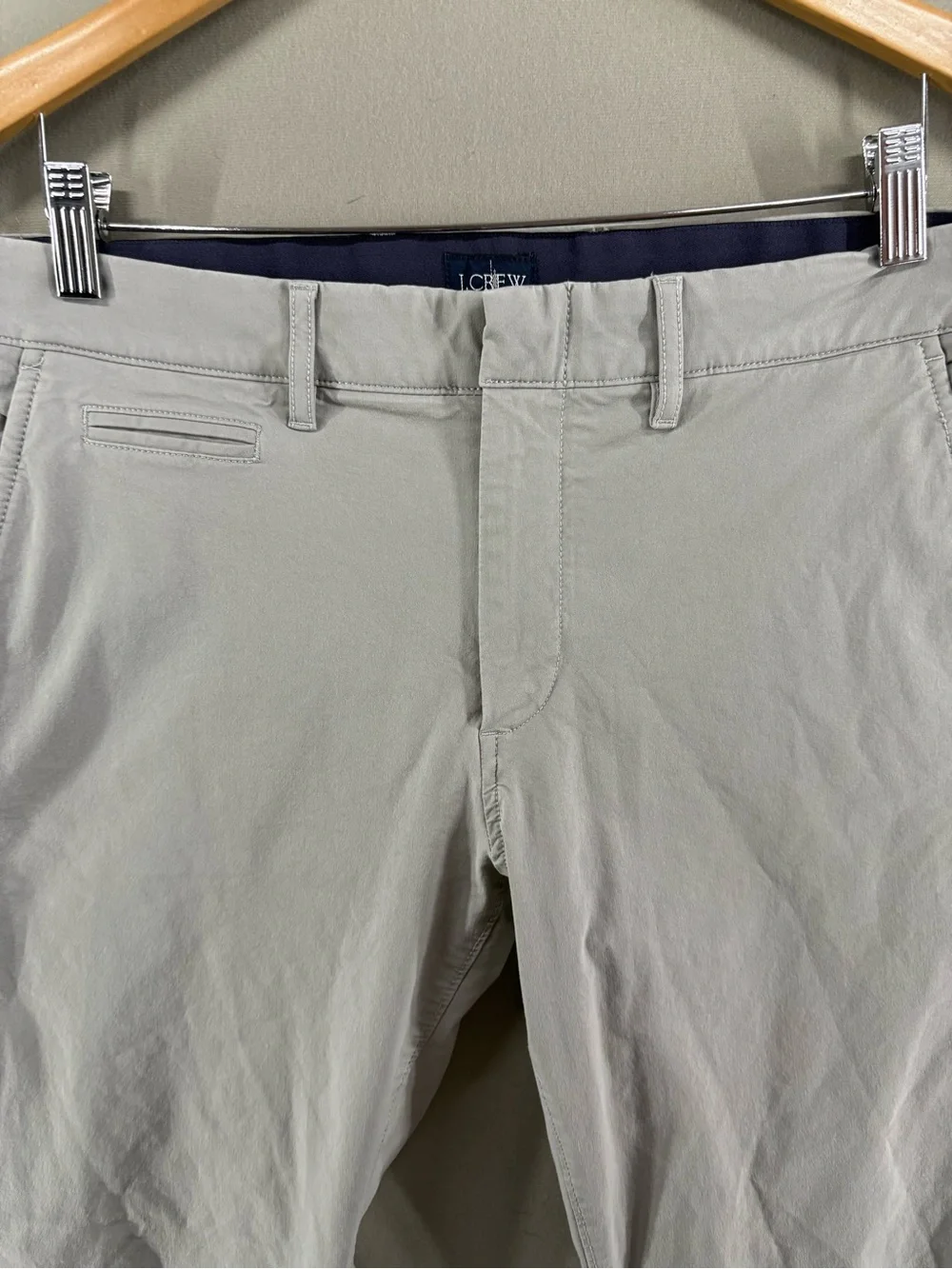 J Crew Men's Gray 484 Slim-fit Tech Pant Size 31x30 Stretch Cotton/Nylon